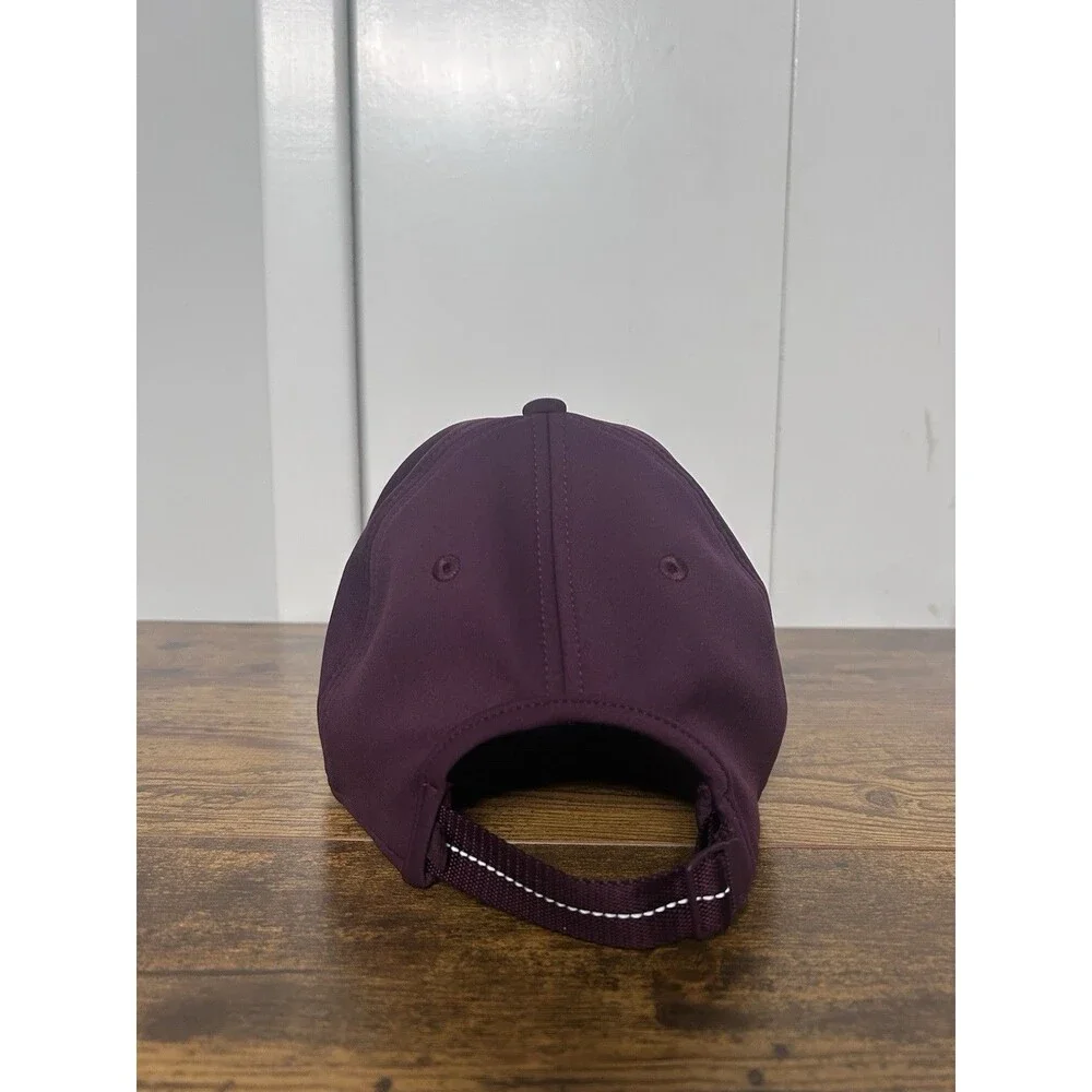 Lululemon Woman Baller Hat Embroidered Maroon Adjustable Embroidered Summer